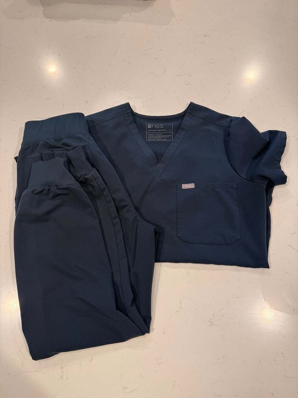 Figs Scrub Set Catarina Top And Pants Size S Dark Harbor